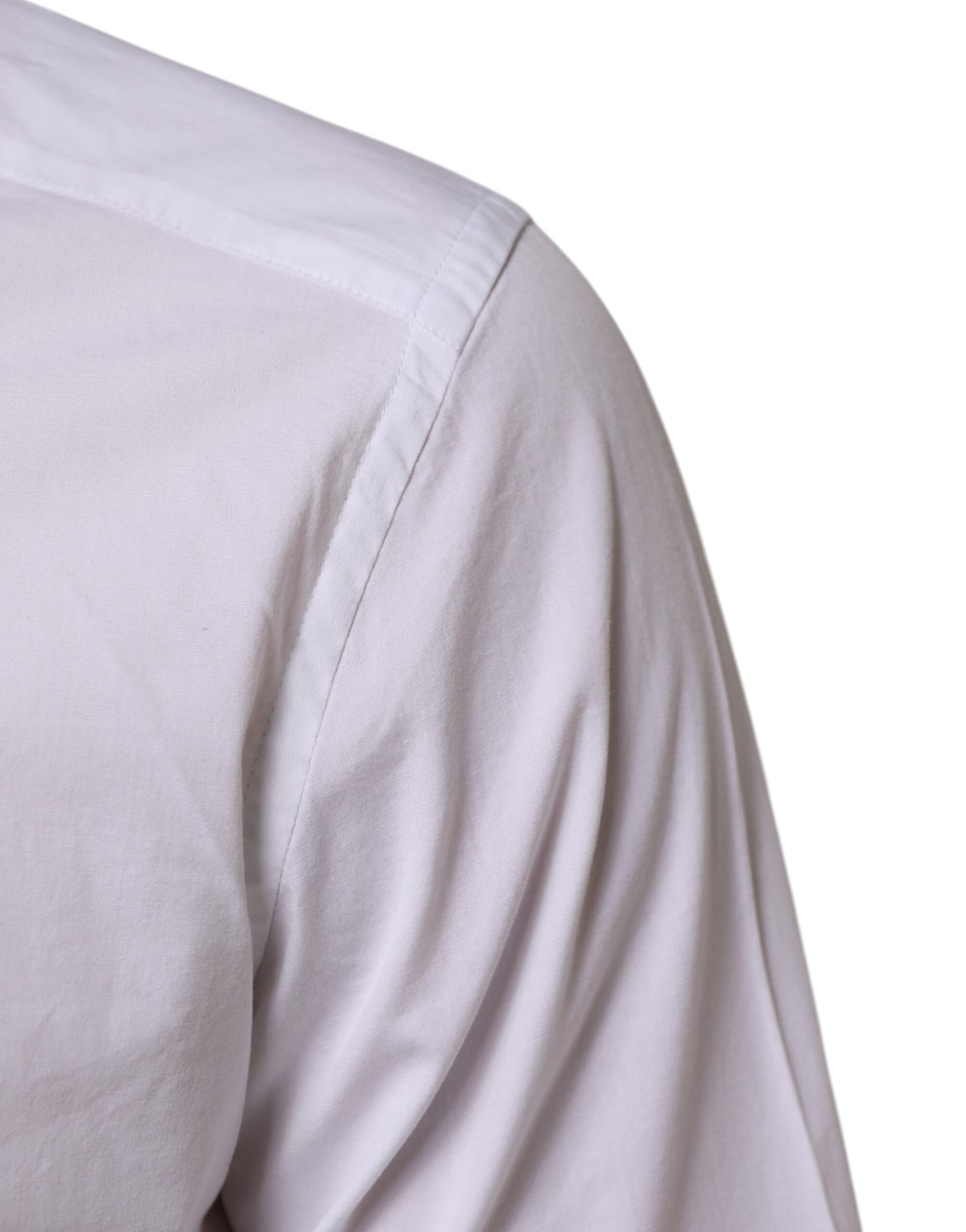 Camisa Formal de Algodón Blanca de Manga Larga para Hombre GOLD de Dolce & Gabbana