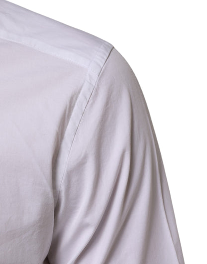 Camisa Formal de Algodón Blanca de Manga Larga para Hombre GOLD de Dolce & Gabbana