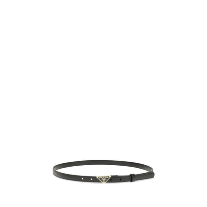 Prada Saffiano Leather Belt with Clean Geometry