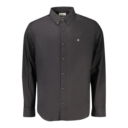 Camisa de algodón negra Calvin Klein