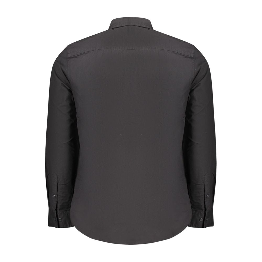 Camisa de algodón negra Calvin Klein