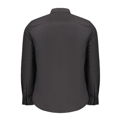 Camisa de algodón negra Calvin Klein