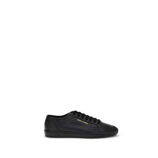 Zapatillas Saint Laurent negras de piel de becerro Bos Taurus