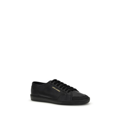 Zapatillas Saint Laurent negras de piel de becerro Bos Taurus