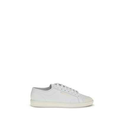 Zapatillas bajas Saint Laurent de piel de becerro blanca Bos Taurus