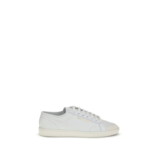 Zapatillas bajas Saint Laurent de piel de becerro blanca Bos Taurus