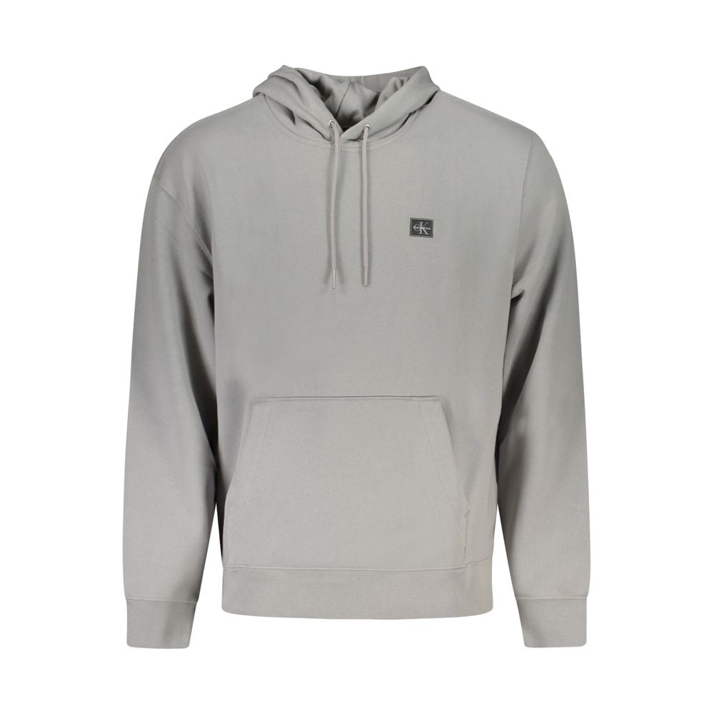 Sudadera de algodón gris para hombre Calvin Klein