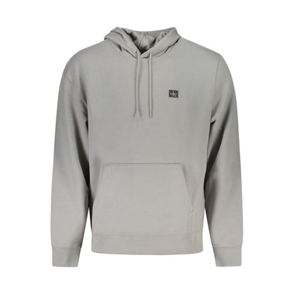 Sudadera de algodón gris para hombre Calvin Klein