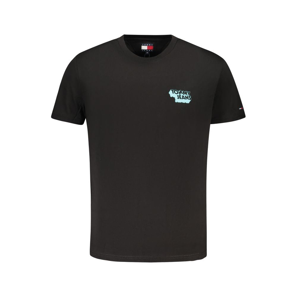 Camiseta Tommy Hilfiger Negra de Algodón para Hombre