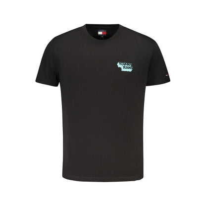 Camiseta Tommy Hilfiger Negra de Algodón para Hombre
