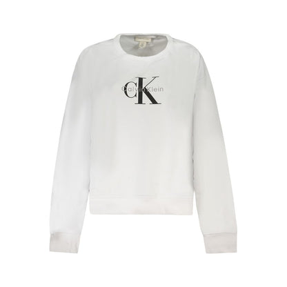 Sudadera de algodón blanca para mujer Calvin Klein