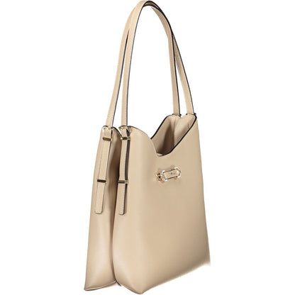 Bolso de mujer Guess Jeans de poliuretano beige