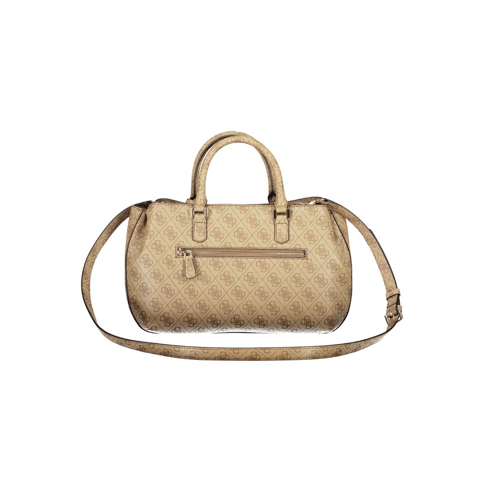 Bolso de mano Guess de poliuretano beige para mujer