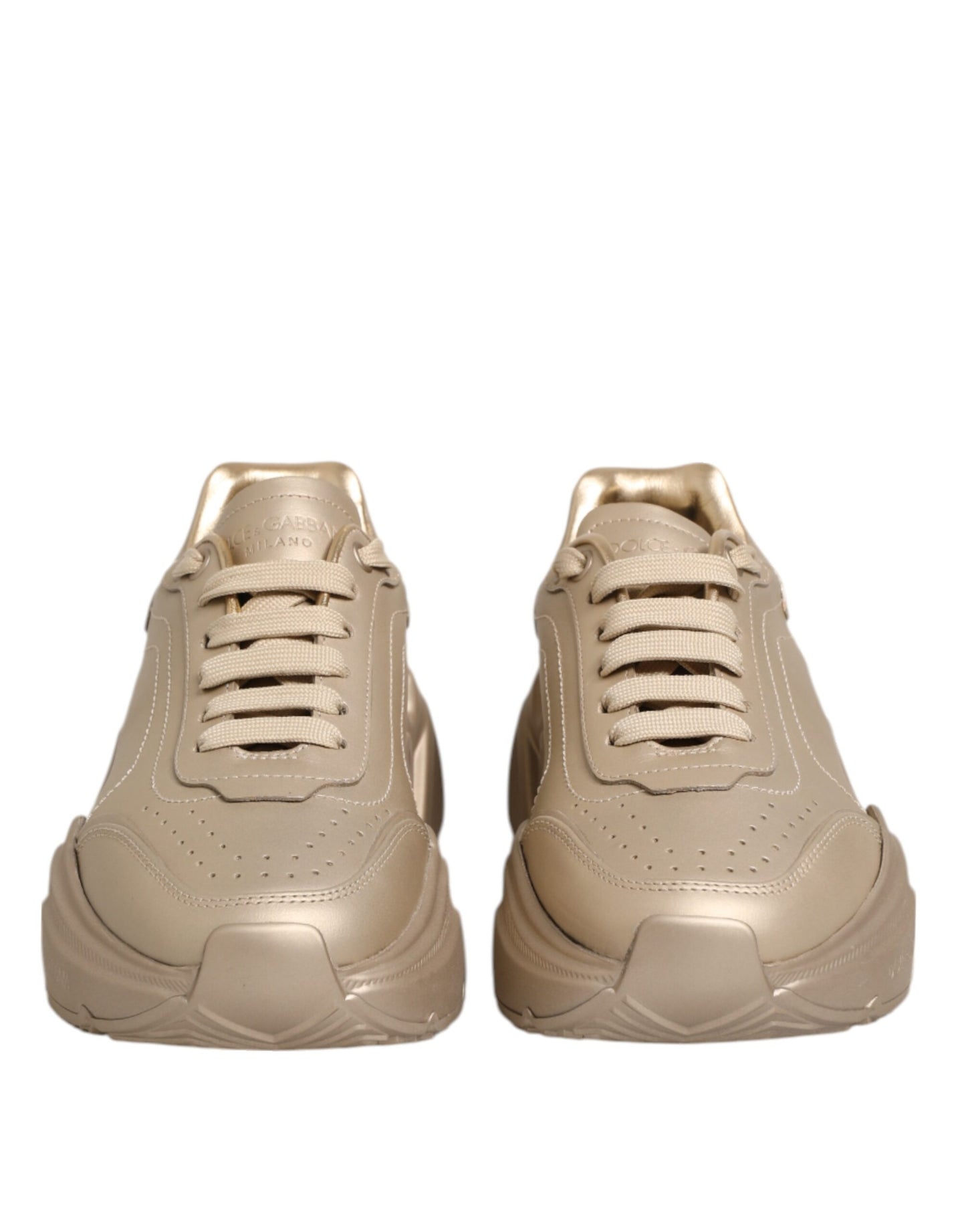 Zapatillas Dolce & Gabbana Gold Leather Daymaster para mujer