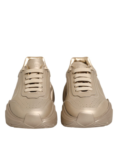 Zapatillas Dolce & Gabbana Gold Leather Daymaster para mujer