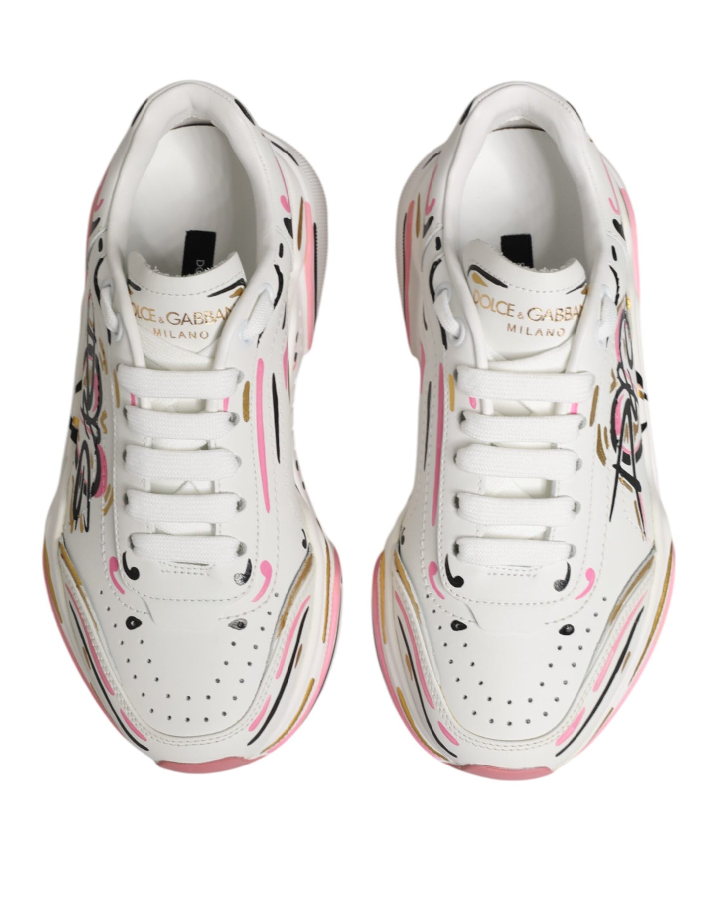 Zapatillas Dolce & Gabbana DAYMASTER pintadas a mano multicolores