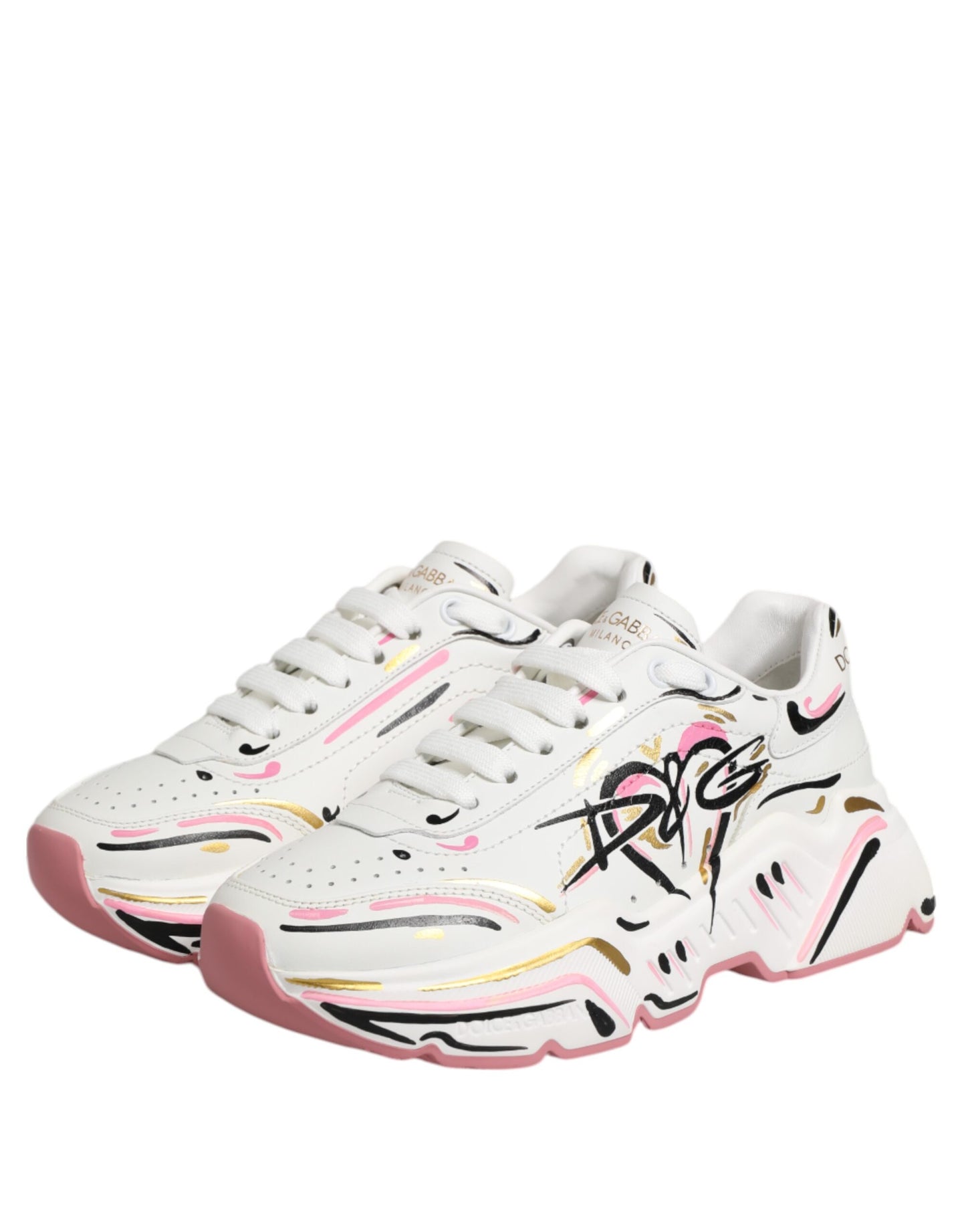 Zapatillas Dolce & Gabbana DAYMASTER pintadas a mano multicolores