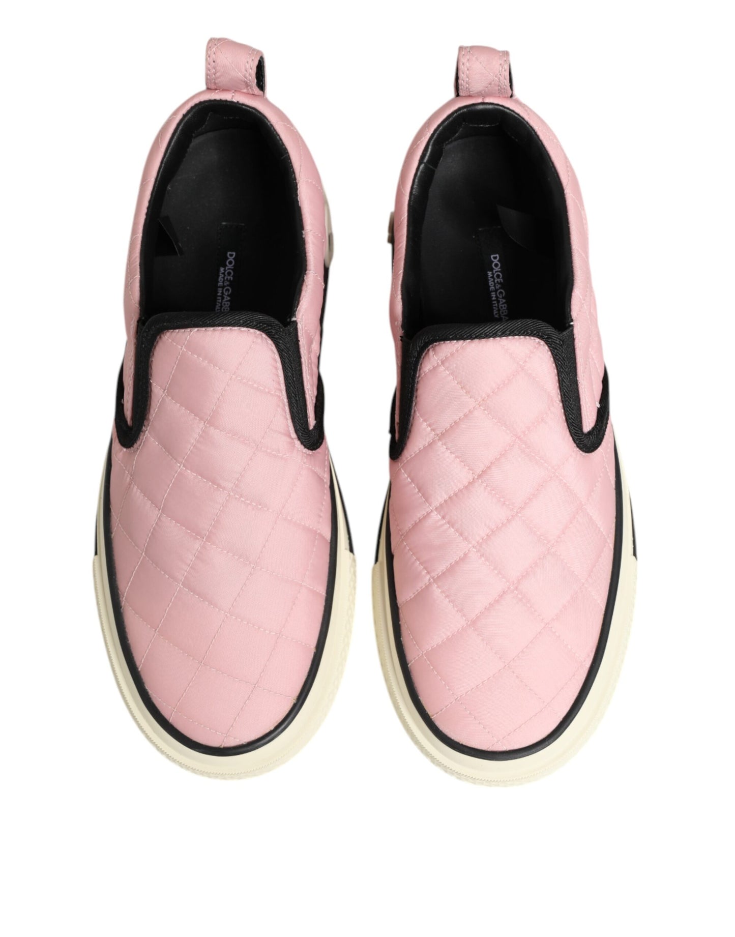 Zapatillas sin cordones de nylon acolchado rosa Dolce & Gabbana