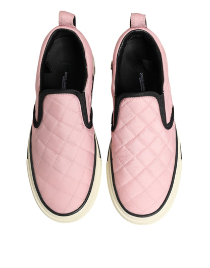 Zapatillas sin cordones de nylon acolchado rosa Dolce & Gabbana