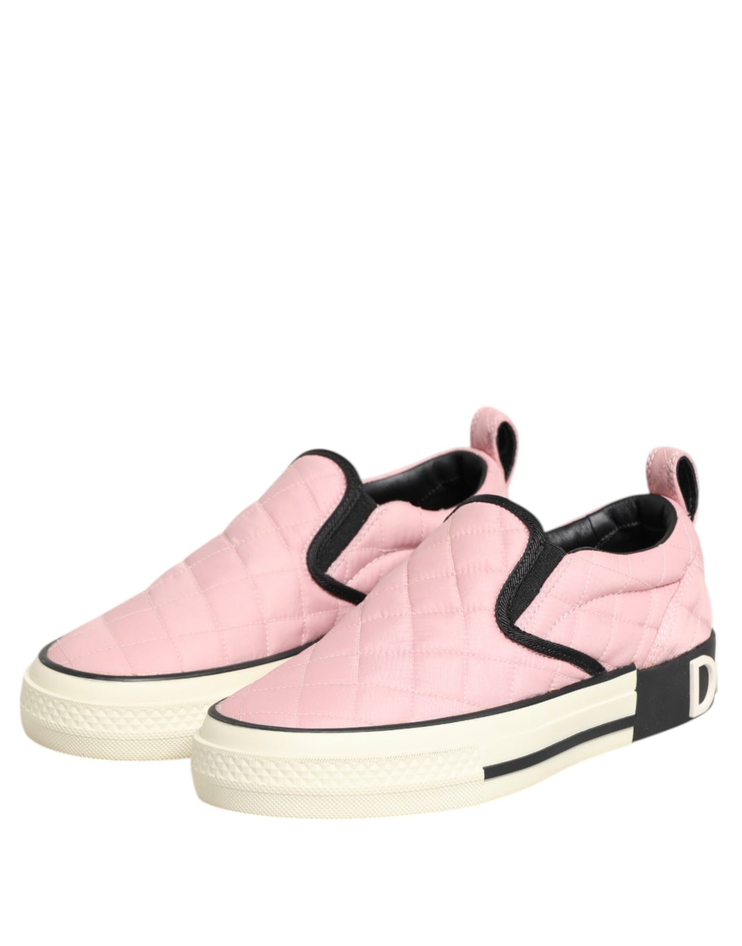 Zapatillas sin cordones de nylon acolchado rosa Dolce & Gabbana