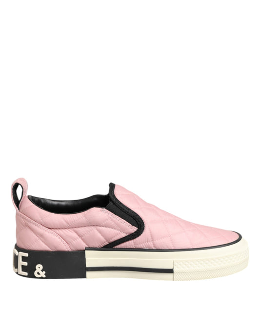 Zapatillas sin cordones de nylon acolchado rosa Dolce & Gabbana