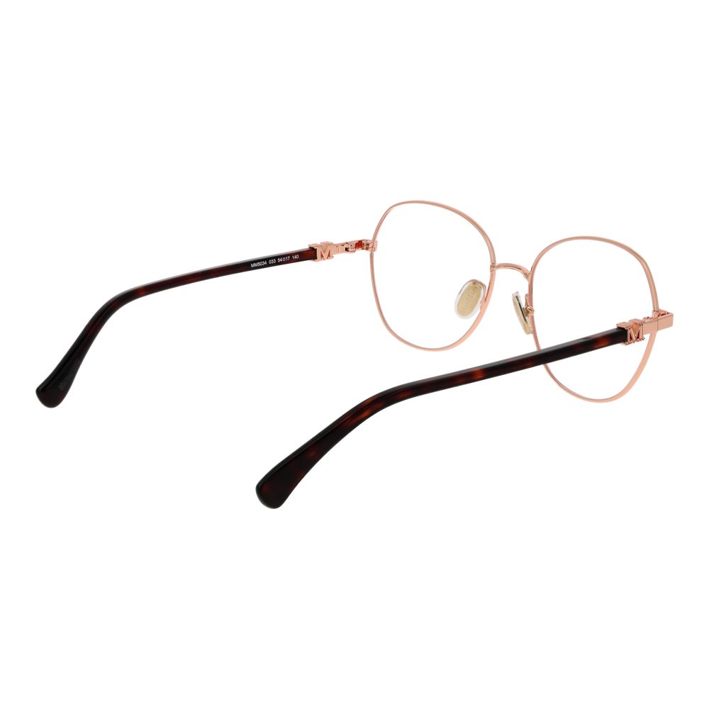 Gafas metálicas Max Mara de oro rosa (montura)