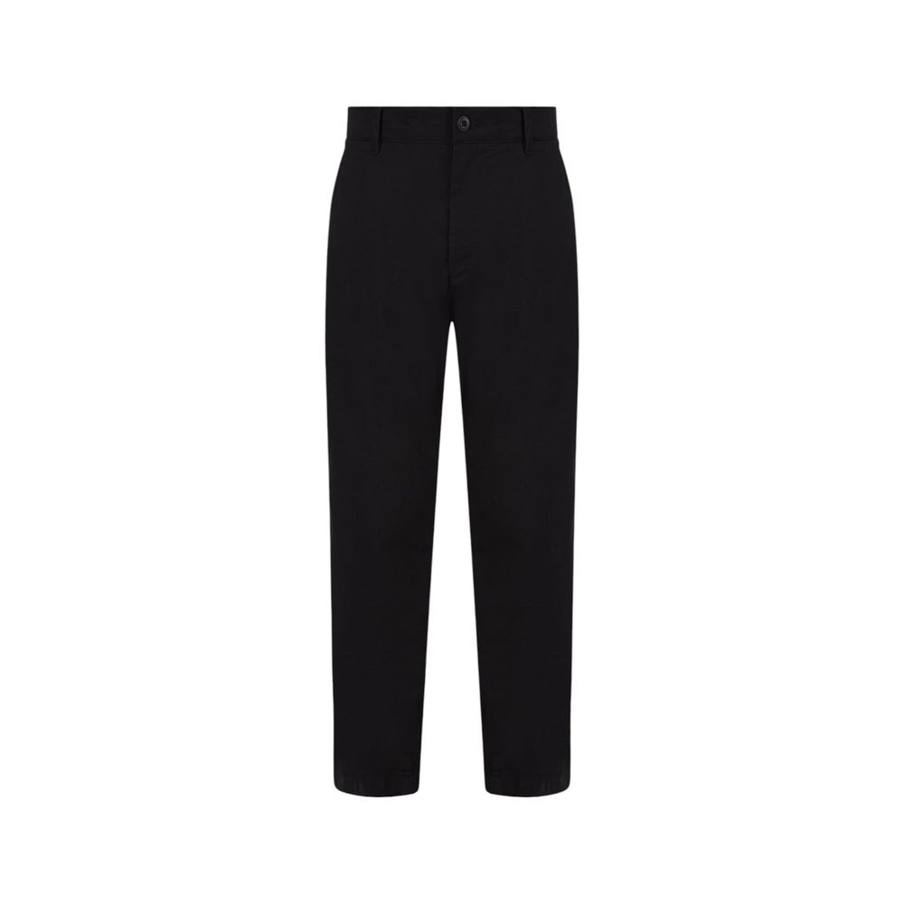 Calvin Klein Jeans Pantalones Chinos Negros de Algodón Reciclado