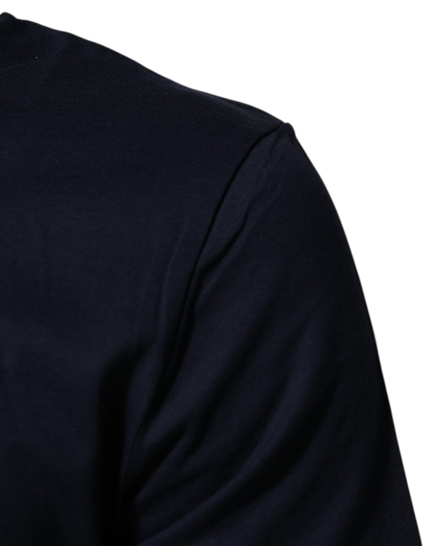 Camiseta de hombre Dolce & Gabbana de algodón azul oscuro con logo DG estampado