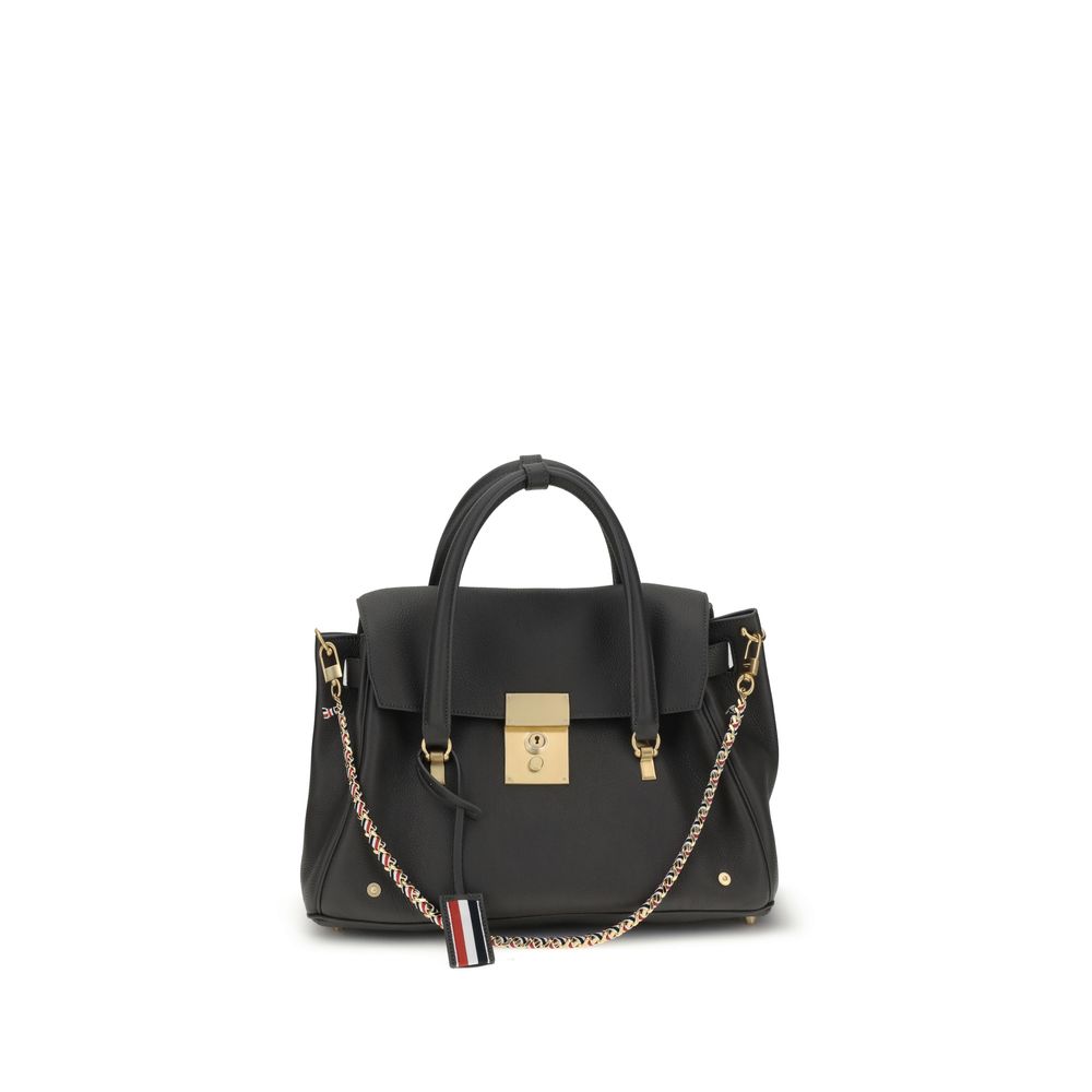 Bolso de mano Thom Browne de piel de becerro gris Bos Taurus