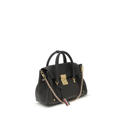 Bolso de mano Thom Browne de piel de becerro gris Bos Taurus