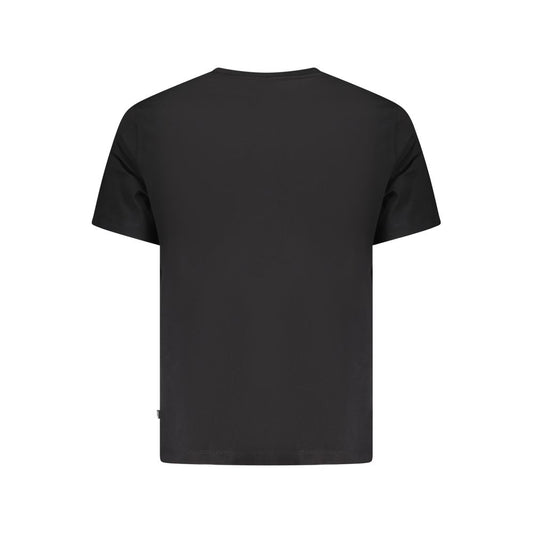 Camiseta negra de algodón Guess Jeans para hombre