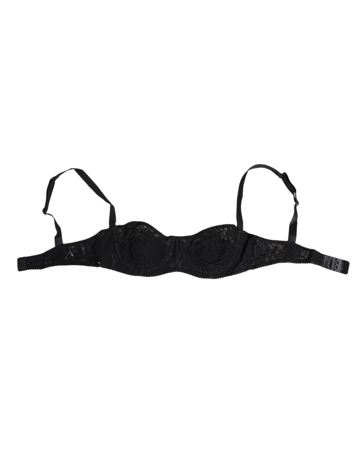 Dolce & Gabbana Sujetador con aros de encaje negro Lencería Ropa interior
