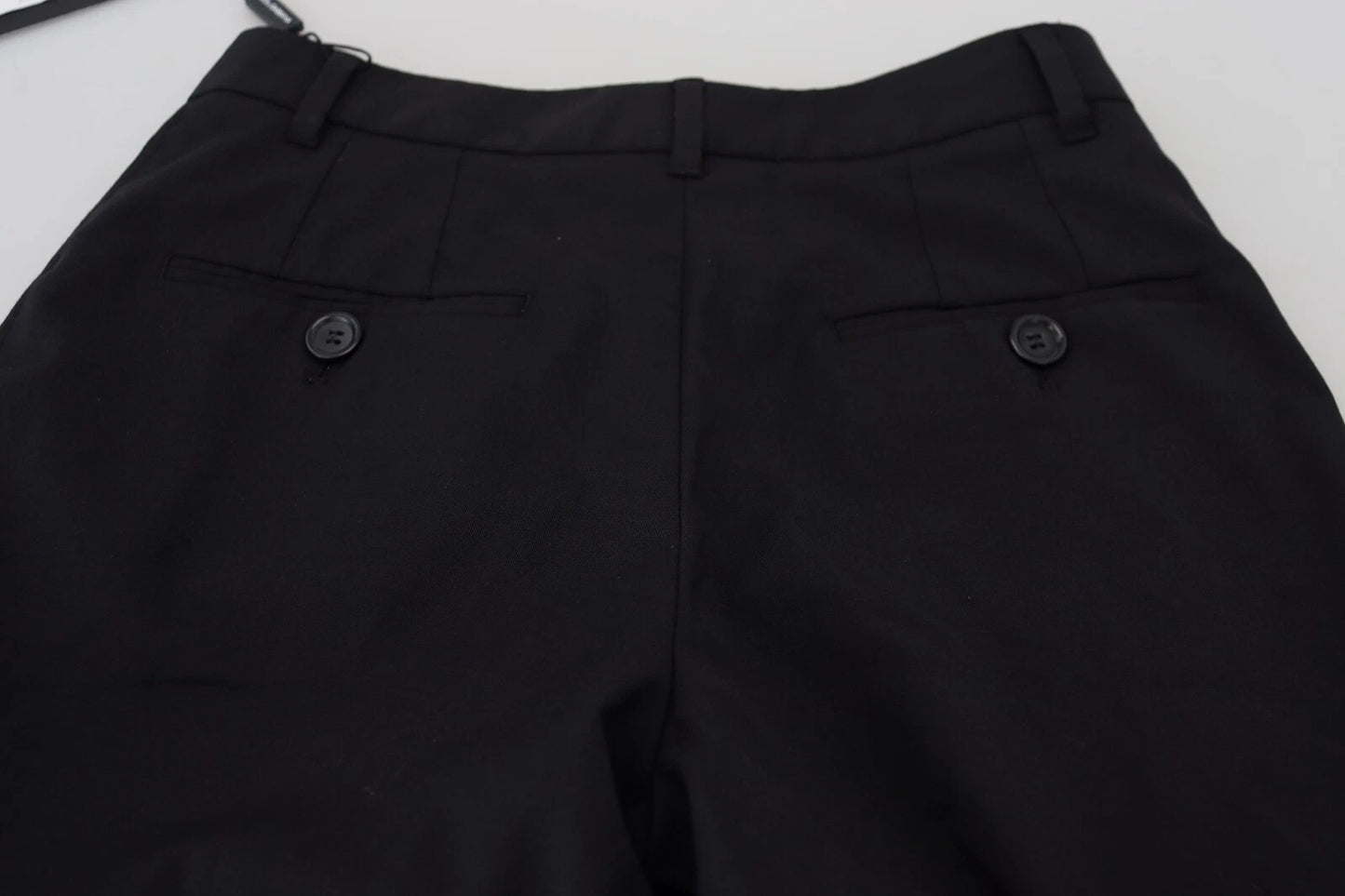 Pantalones pitillo negros de talle alto STAFF de Dolce & Gabbana