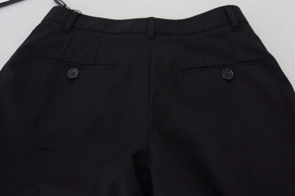 Pantalones pitillo negros de talle alto STAFF de Dolce & Gabbana