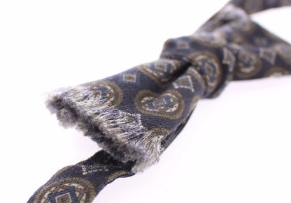 Pajarita Dolce & Gabbana de seda azul con diseño barroco Fantasi