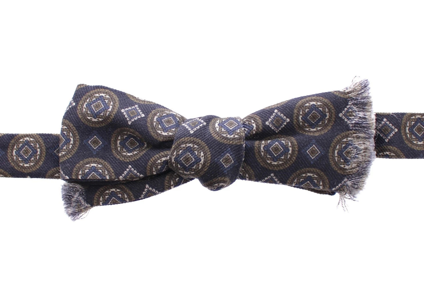 Pajarita Dolce & Gabbana de seda azul con diseño barroco Fantasi