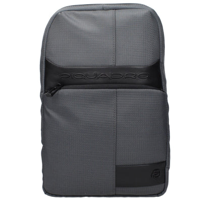 Bandolera de tela gris Piquadro