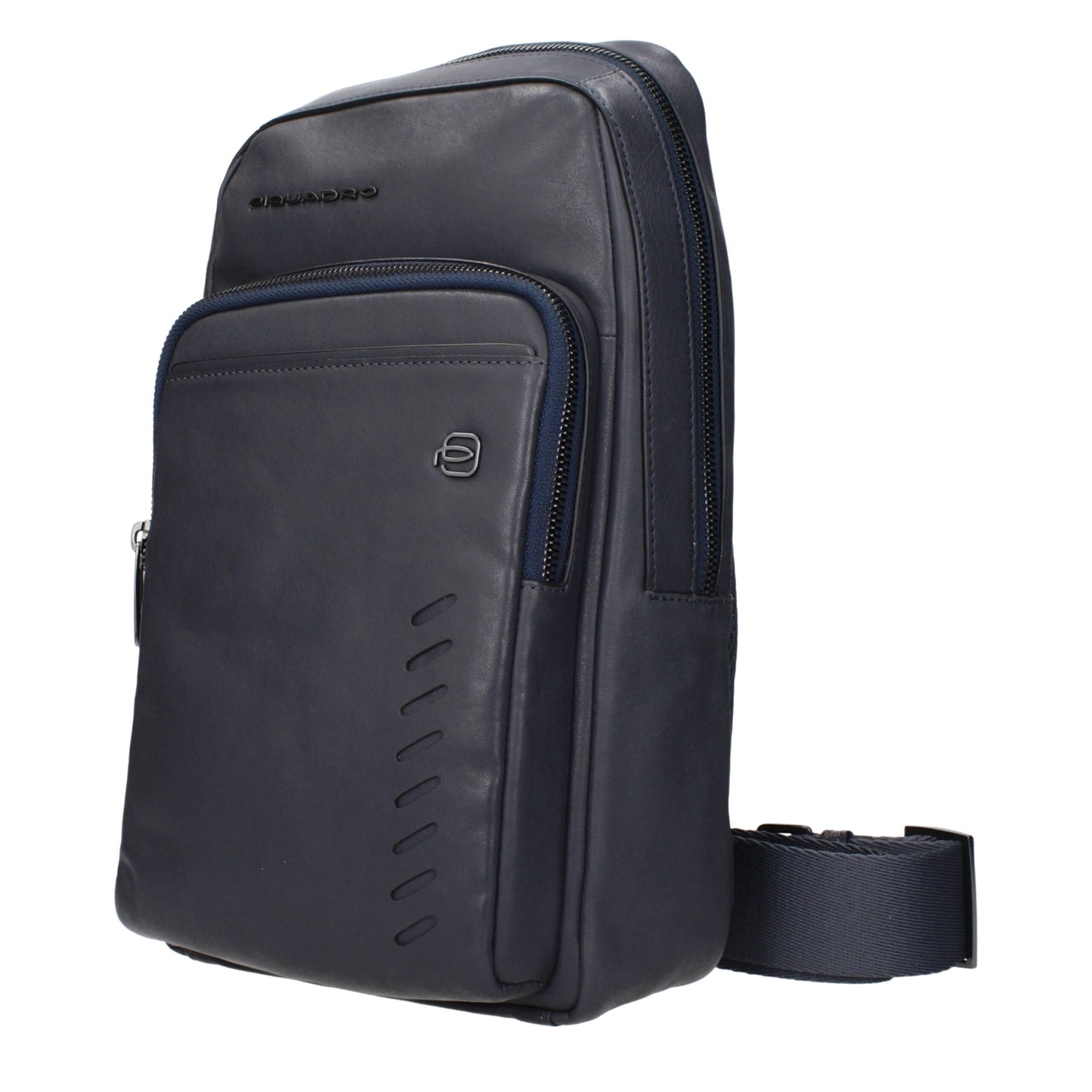 Bandolera Piquadro de cuero azul