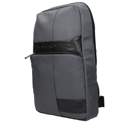 Bandolera de tela gris Piquadro