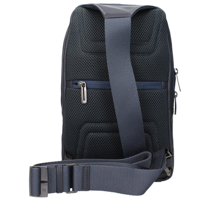 Bandolera Piquadro de cuero azul