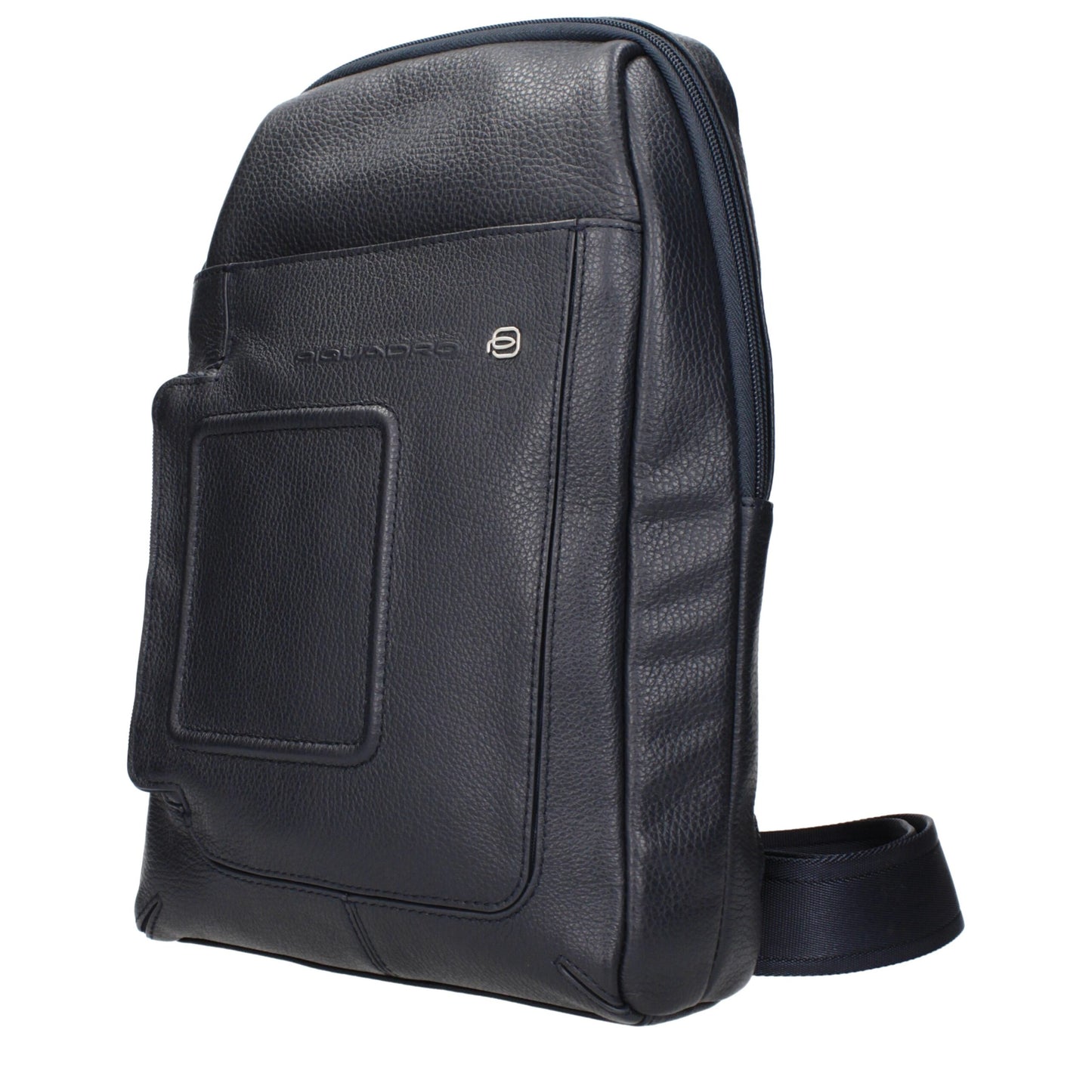 Bolso Piquadro de piel azul con bandolera
