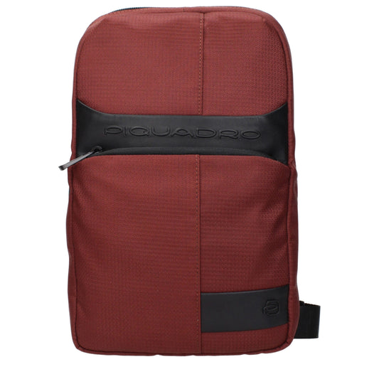 Bolso bandolera de tela roja Piquadro