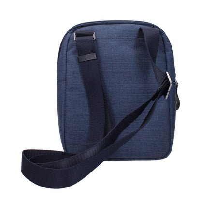 Bolso cruzado de tela azul Piquadro