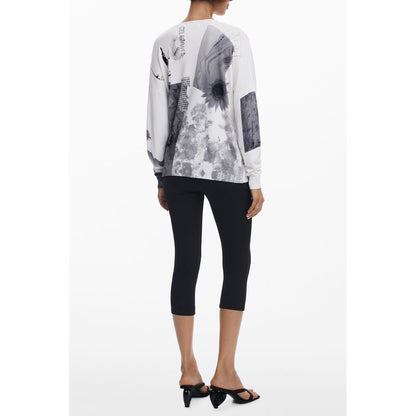 Jersey de viscosa blanco Desigual para mujer