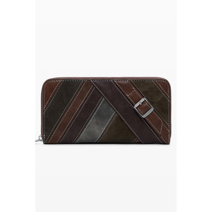 Cartera Desigual de Poliuretano Marrón para Mujer