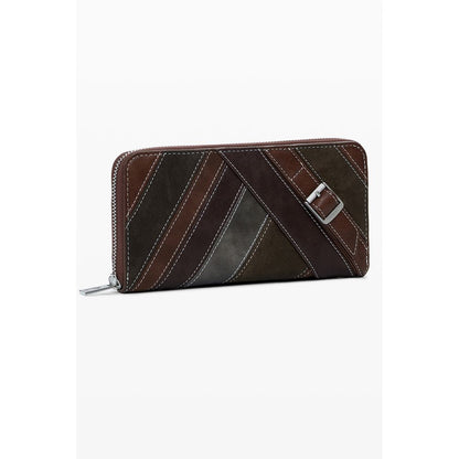 Cartera Desigual de Poliuretano Marrón para Mujer
