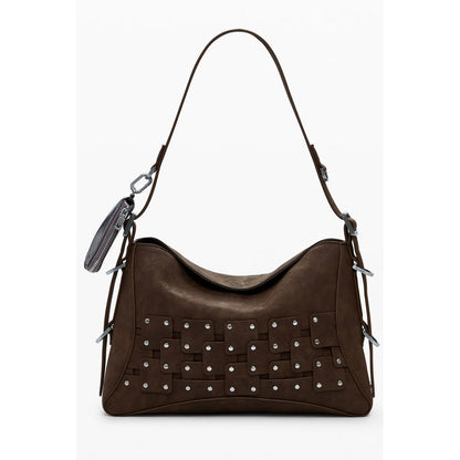 Bolso de Mujer de Poliuretano Marrón Desigual