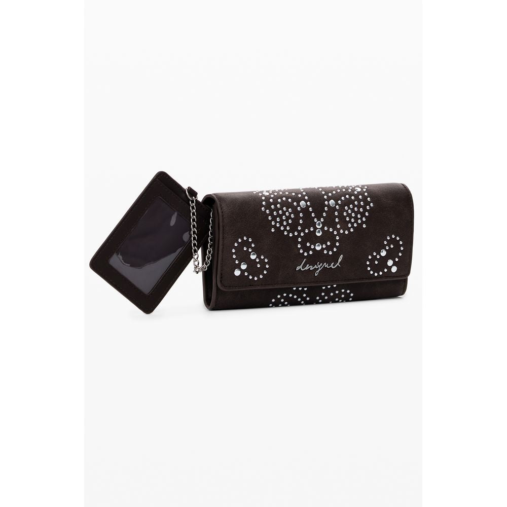 Cartera Desigual de Poliuretano Marrón para Mujer