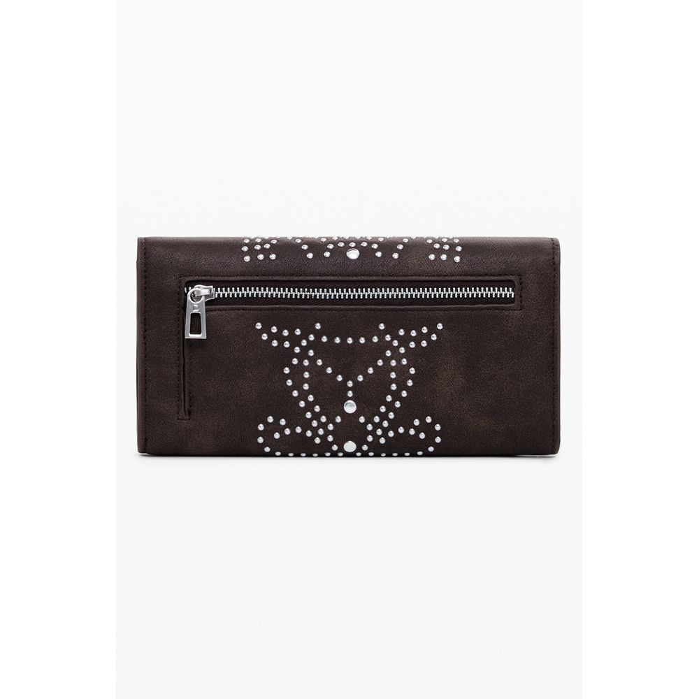 Cartera Desigual de Poliuretano Marrón para Mujer