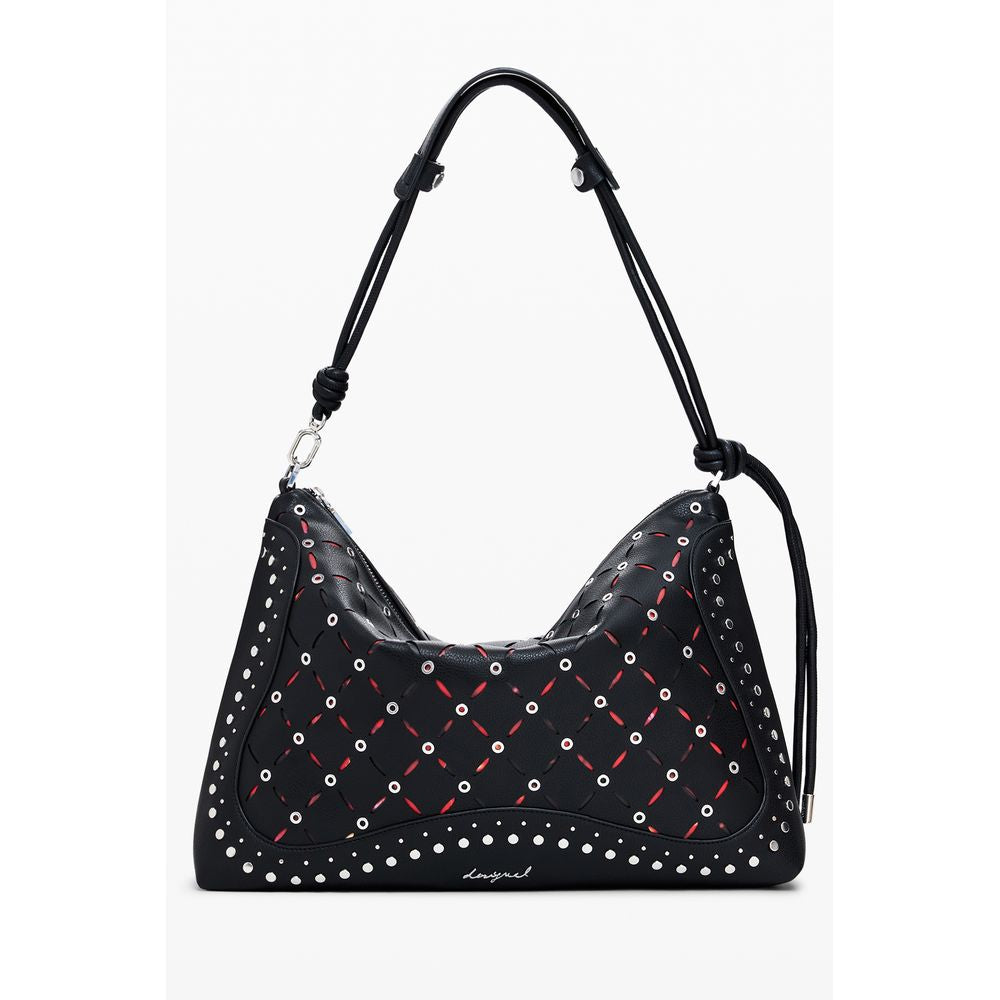 Bolso Mini Desigual de Poliuretano Negro para Mujer